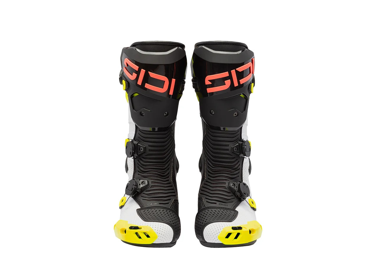 Botas de moto Sidi MAG 2 Air Amarelo Fluorescente / Coral Vermelho - 390 
