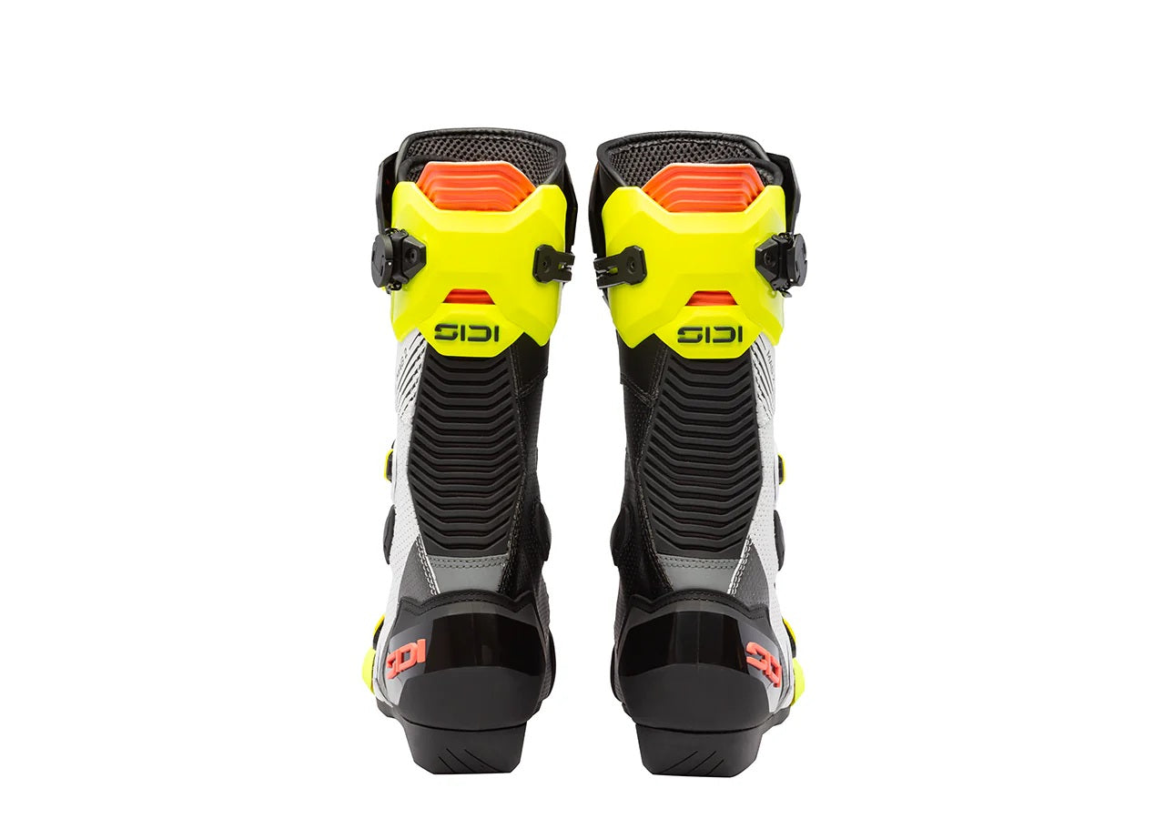 Botas de moto Sidi MAG 2 Air Amarelo Fluorescente / Coral Vermelho - 390 