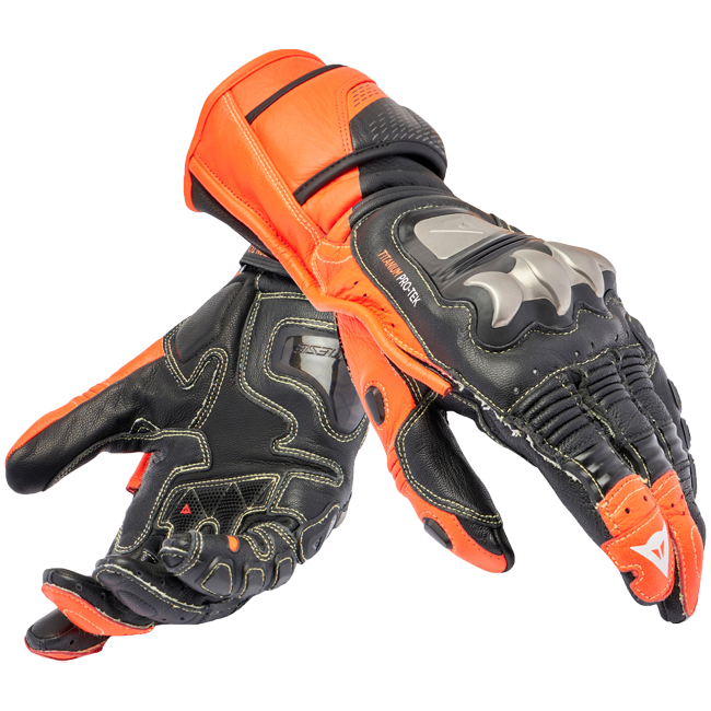 Luvas de couro para motociclismo Dainese Full Metal 7 Racing | Masculino | Preto/Vermelho | 201810001462800 