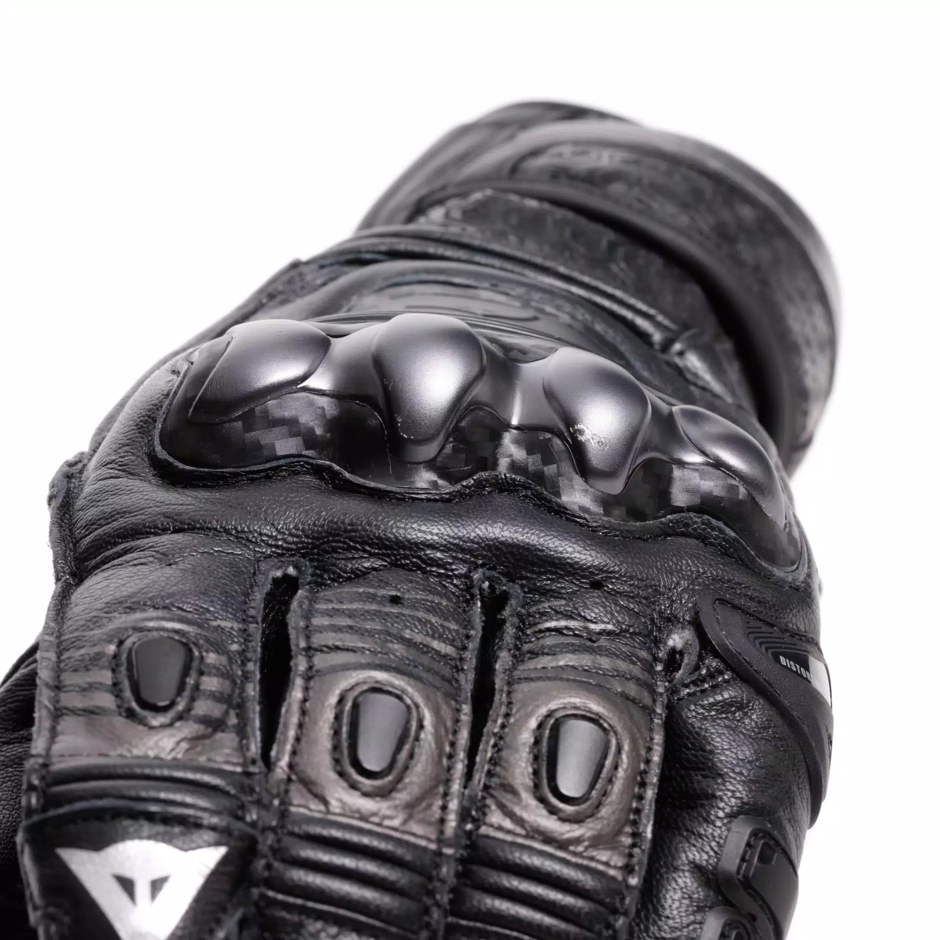 Luvas de couro de corrida Dainese Fiero para motocicleta | Homens | Preto | 201810002560400 