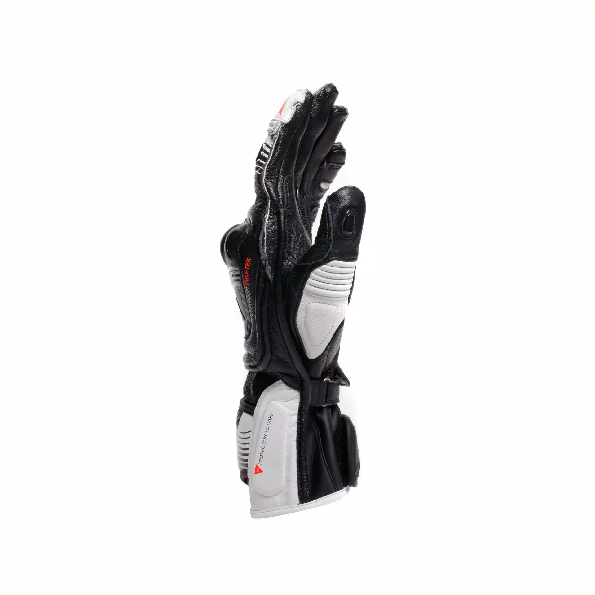Luvas de pele Dainese Fiero Racing para motocicleta | Homem | Preto/Branco | 2018100025N3200 