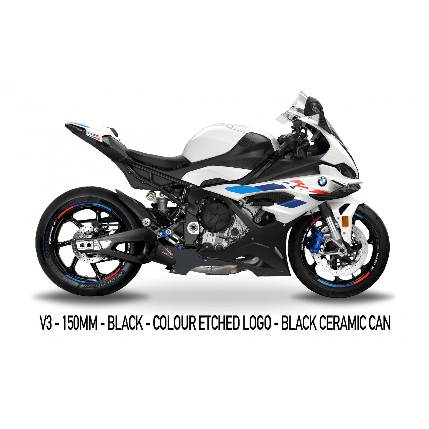 Austin Racing Slip-On GP3 (GP1R/V3) + tubo de substituição KAT para BMW S1000RR K67 (19-26) 