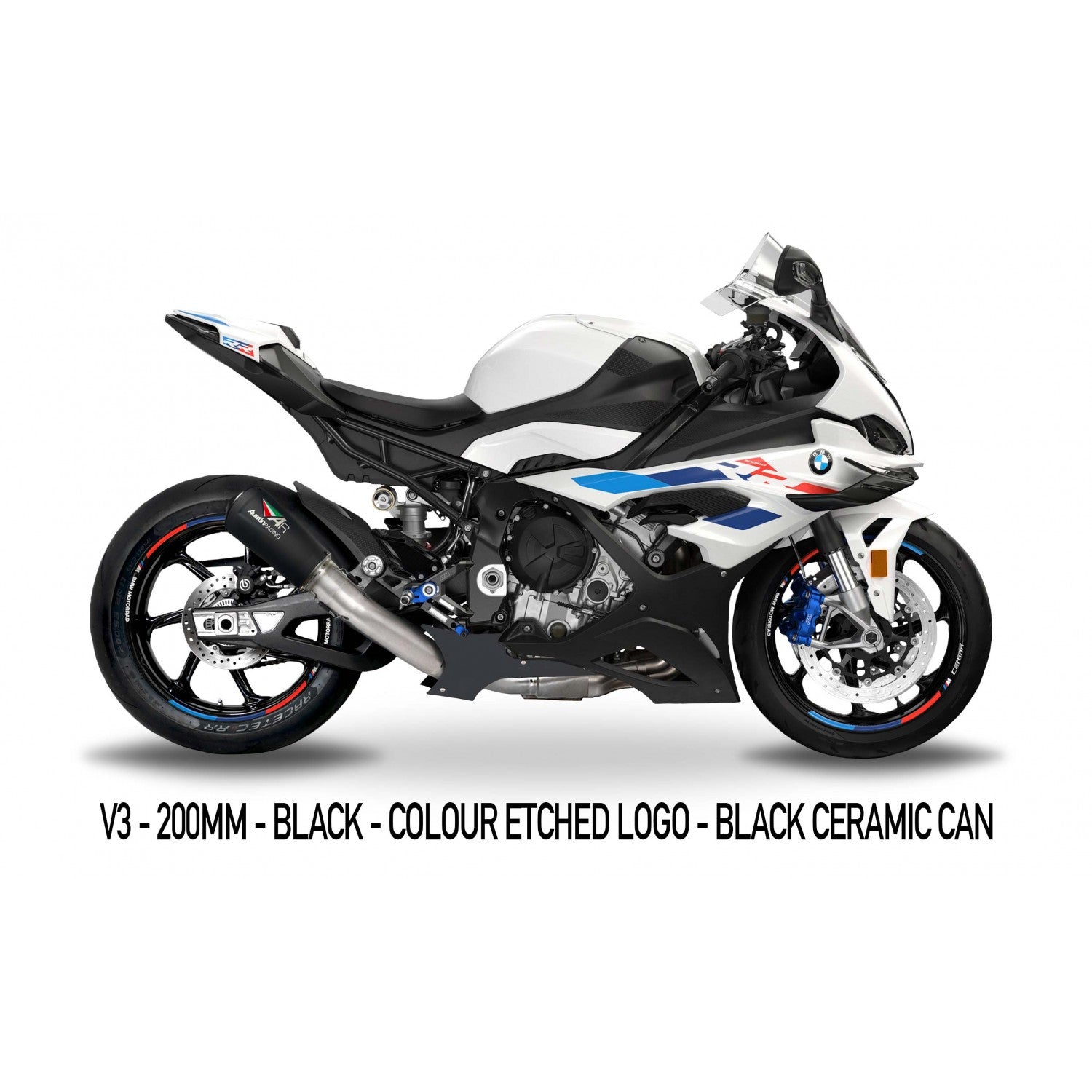 Austin Racing Slip-On (GP1R/GP2R/V3) + tubo de substituição KAT BMW S1000RR K67 (19-26) 