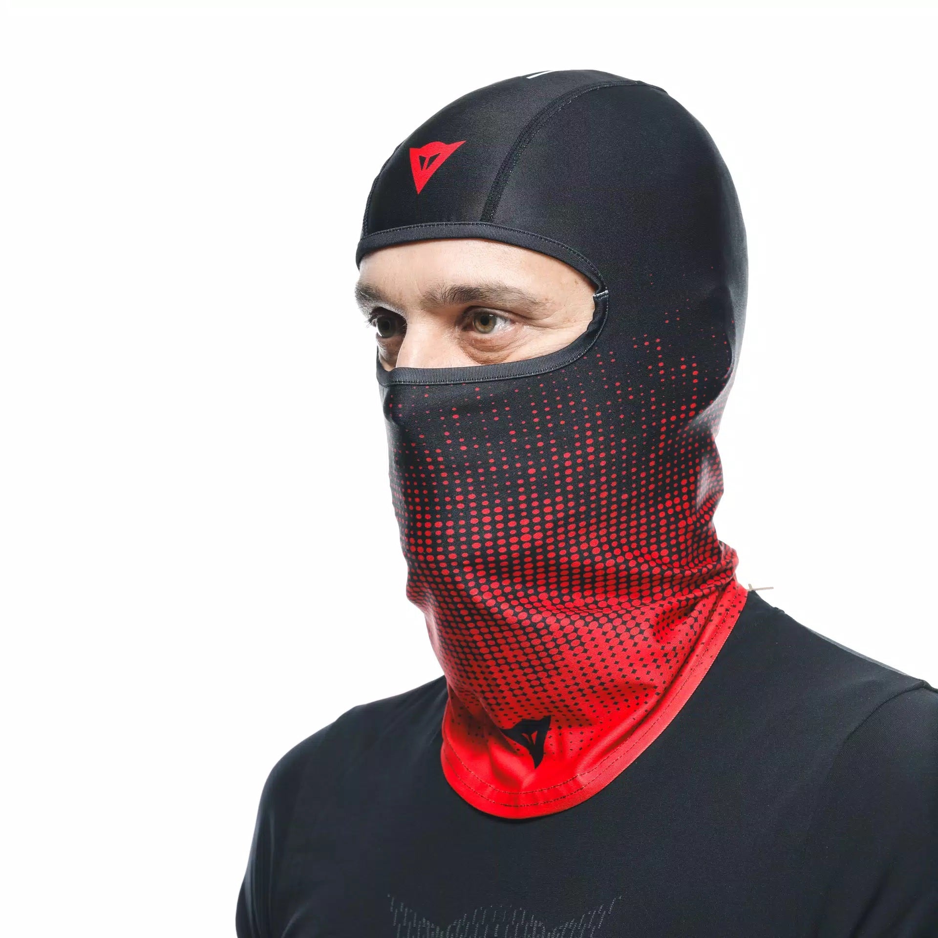 Dainese Balaclava Preto/Vermelho com Logotipo Dainese | 201910000681L001 