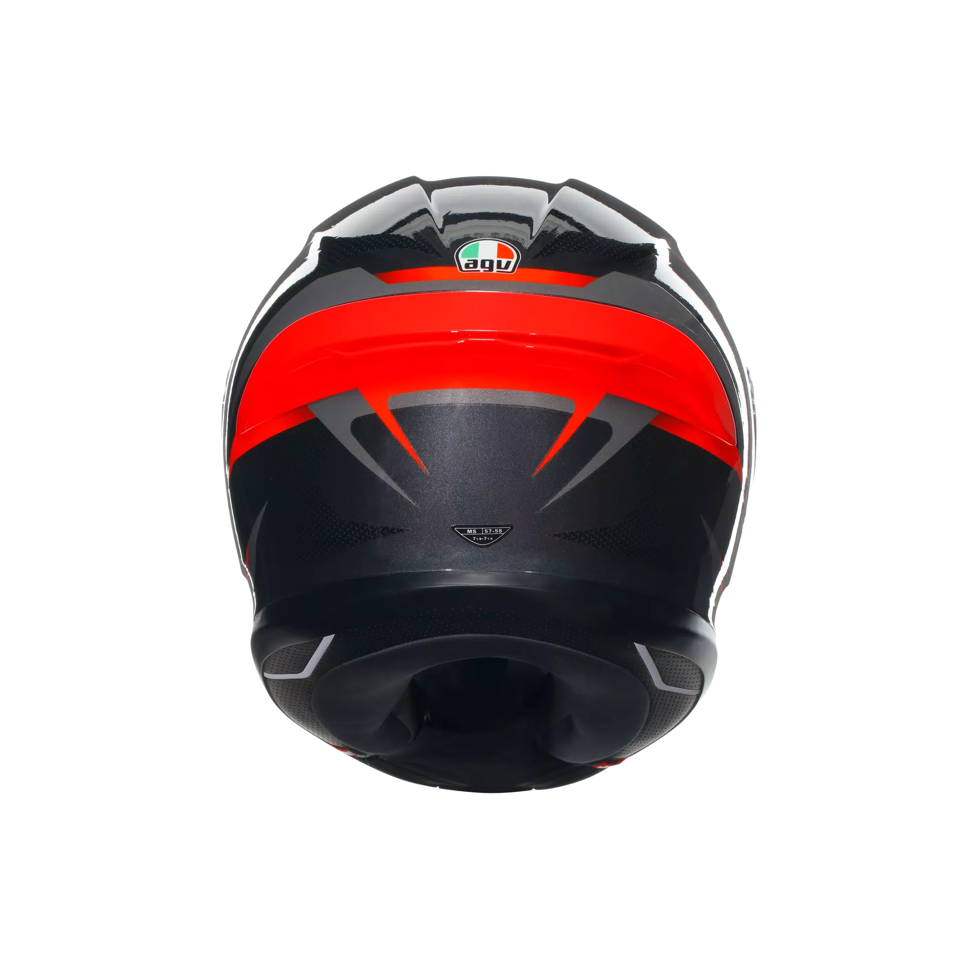Capacete AGV K6 S Slashcut Preto/Cinza/Vermelho | 2118395001014 
