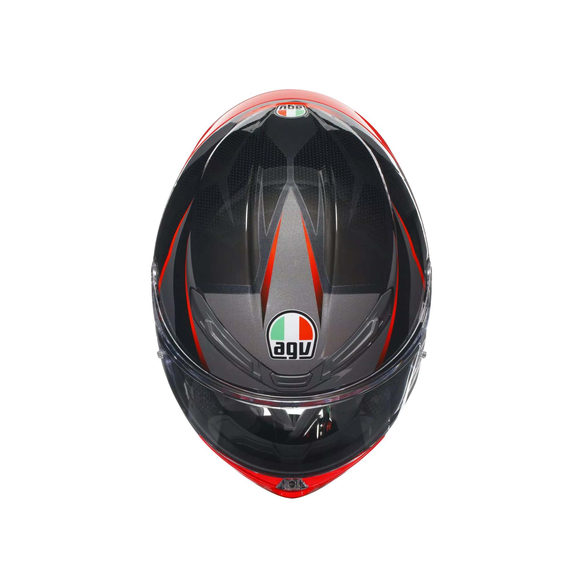 Capacete AGV K6 S Slashcut Preto/Cinza/Vermelho | 2118395001014 