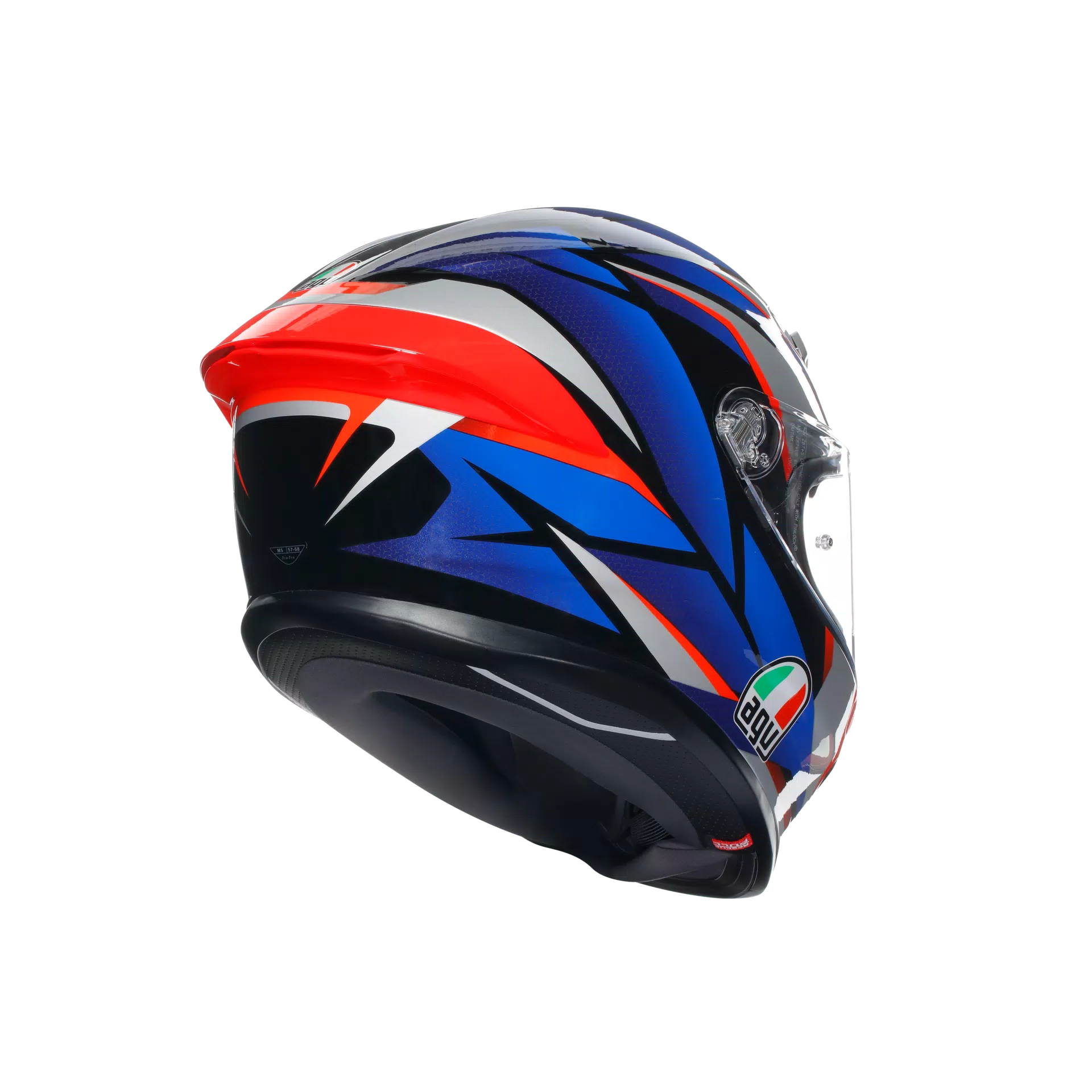 AGV K6 S Capacete Slashcut Preto/Azul/Vermelho | 2118395001015 