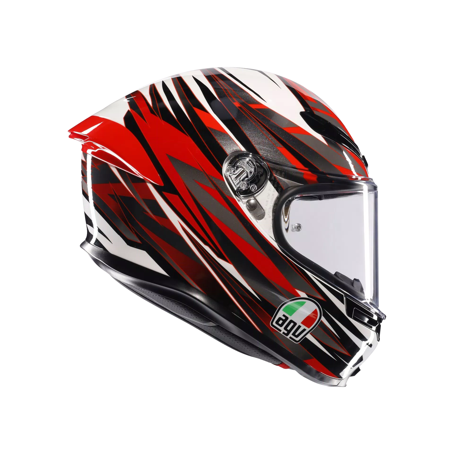 Capacete AGV K6 S Reeval Branco/Vermelho/Cinza | 2118395001023 