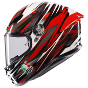 Capacete AGV K6 S Reeval Branco/Vermelho/Cinza | 2118395001023 