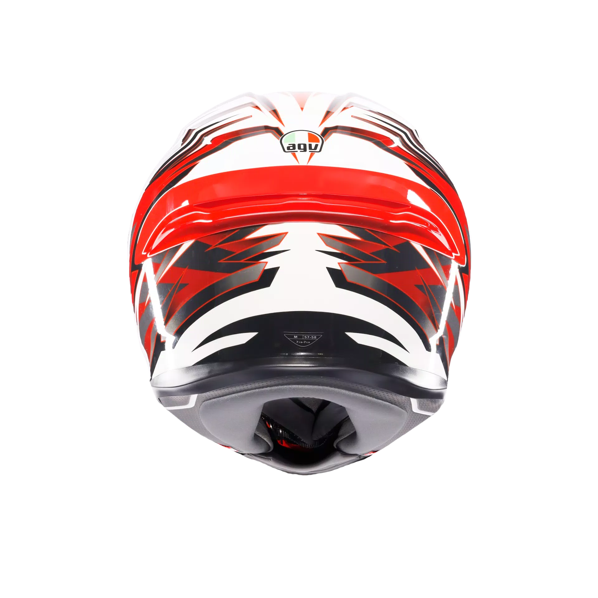 Capacete AGV K6 S Reeval Branco/Vermelho/Cinza | 2118395001023 