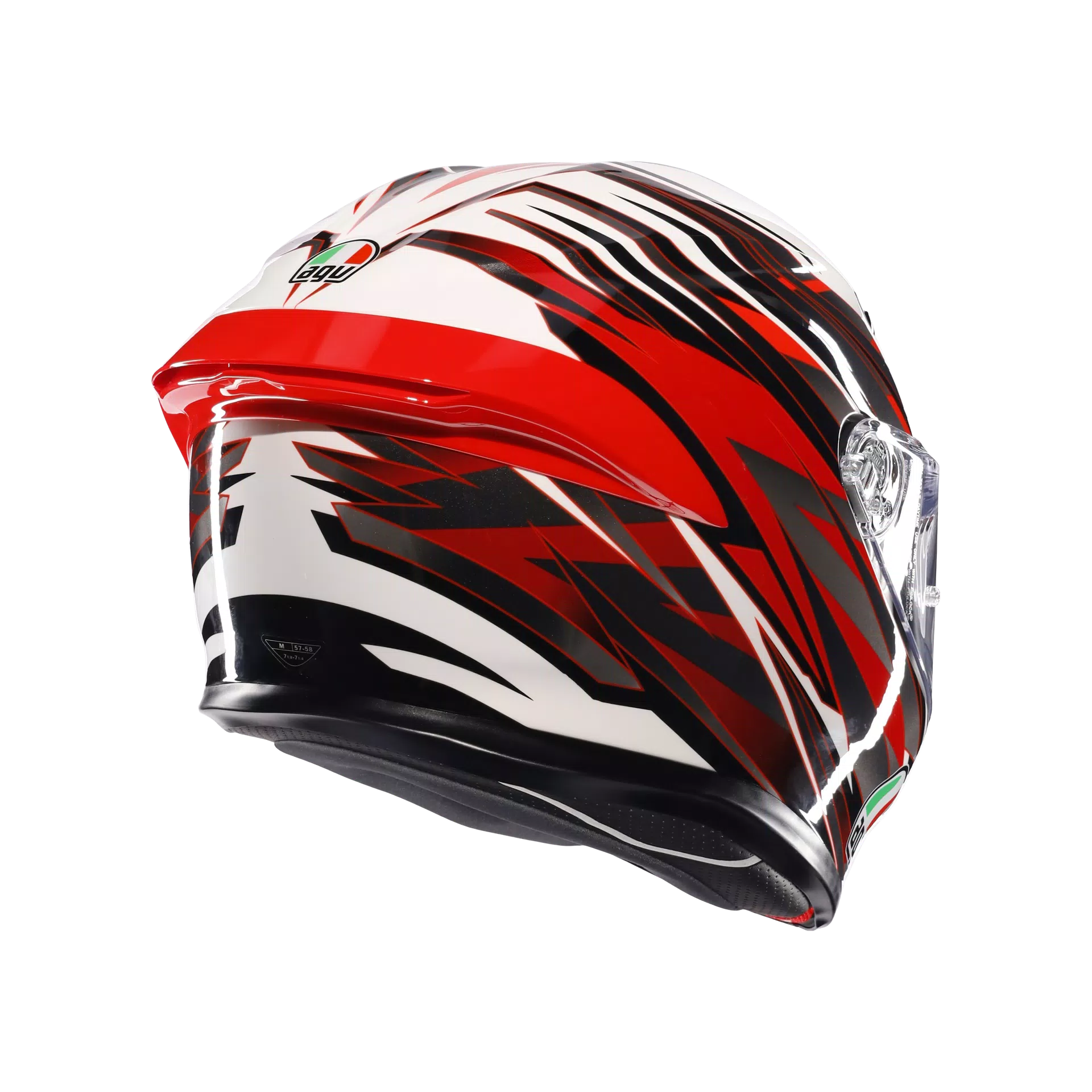 Capacete AGV K6 S Reeval Branco/Vermelho/Cinza | 2118395001023 