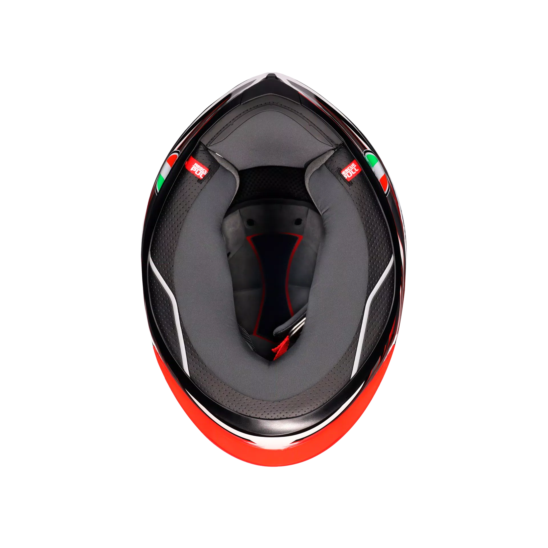 Capacete AGV K6 S Reeval Branco/Vermelho/Cinza | 2118395001023 