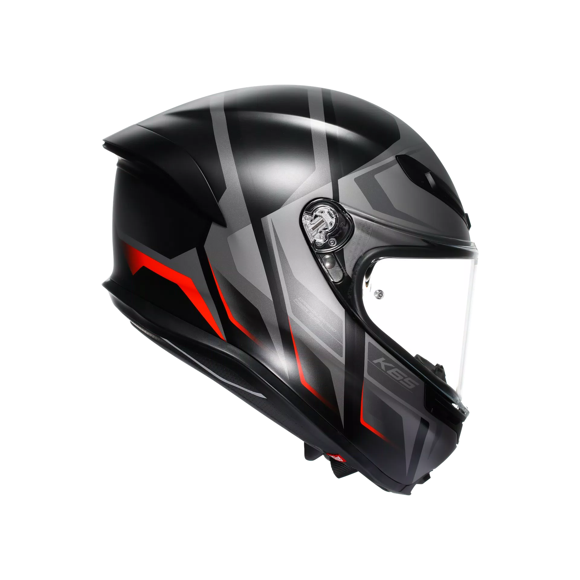 Capacete AGV K6 S Karve Matte Preto/Cinza/Vermelho | 2118395001024 