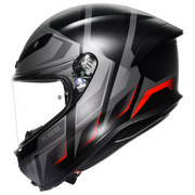 Capacete AGV K6 S Karve Matte Preto/Cinza/Vermelho | 2118395001024 