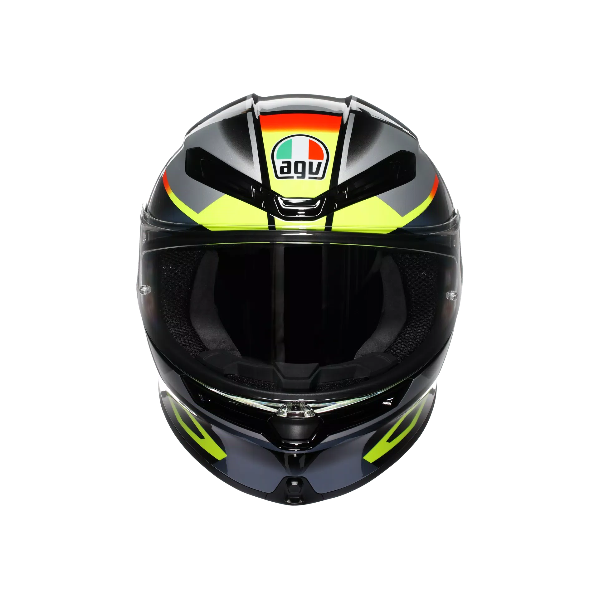AGV K6 S Capacete Erazer Preto/Vermelho/Amarelo Fluorescente | 2118395001026 