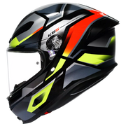 AGV K6 S Capacete Erazer Preto/Vermelho/Amarelo Fluorescente | 2118395001026 