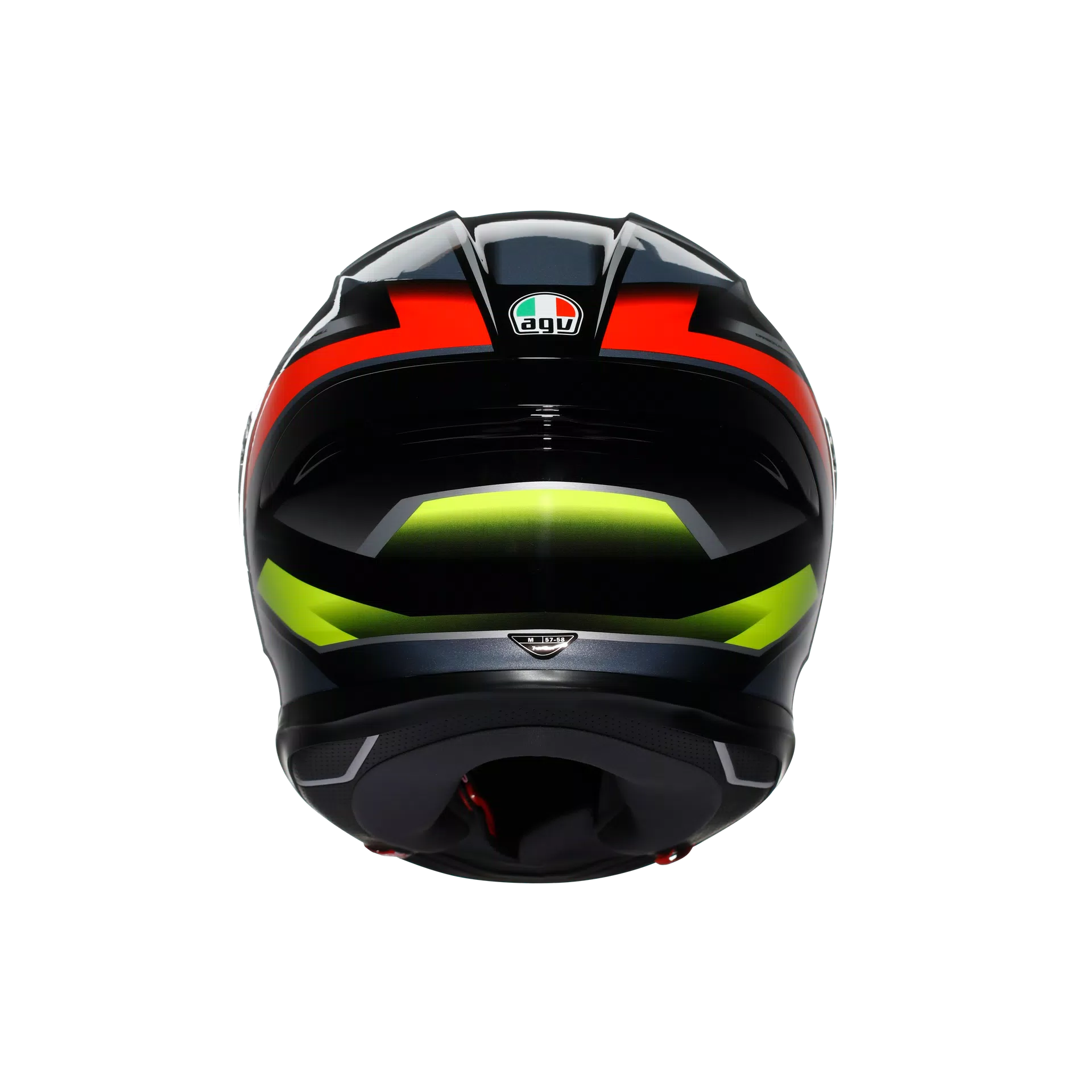 AGV K6 S Capacete Erazer Preto/Vermelho/Amarelo Fluorescente | 2118395001026 