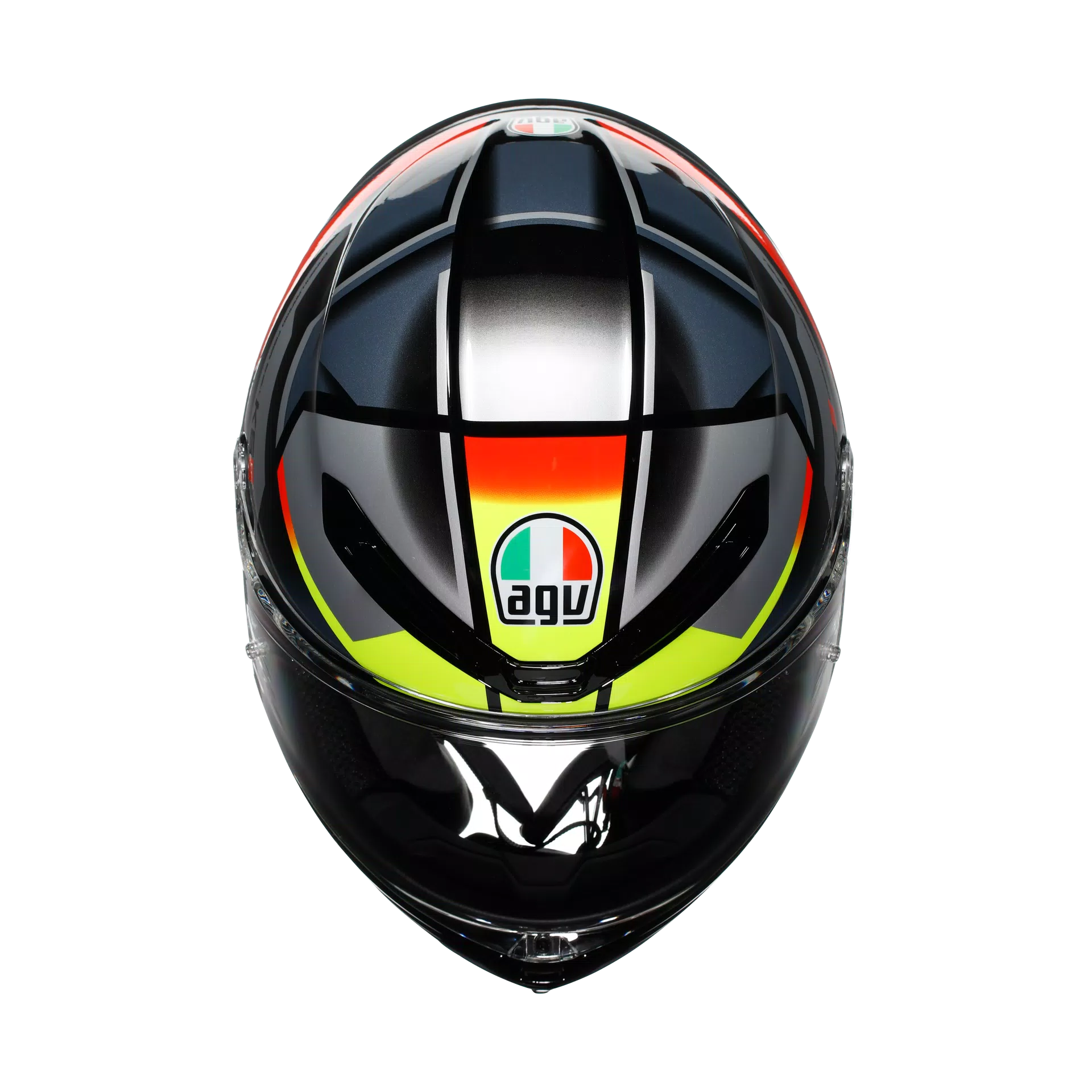 AGV K6 S Capacete Erazer Preto/Vermelho/Amarelo Fluorescente | 2118395001026 