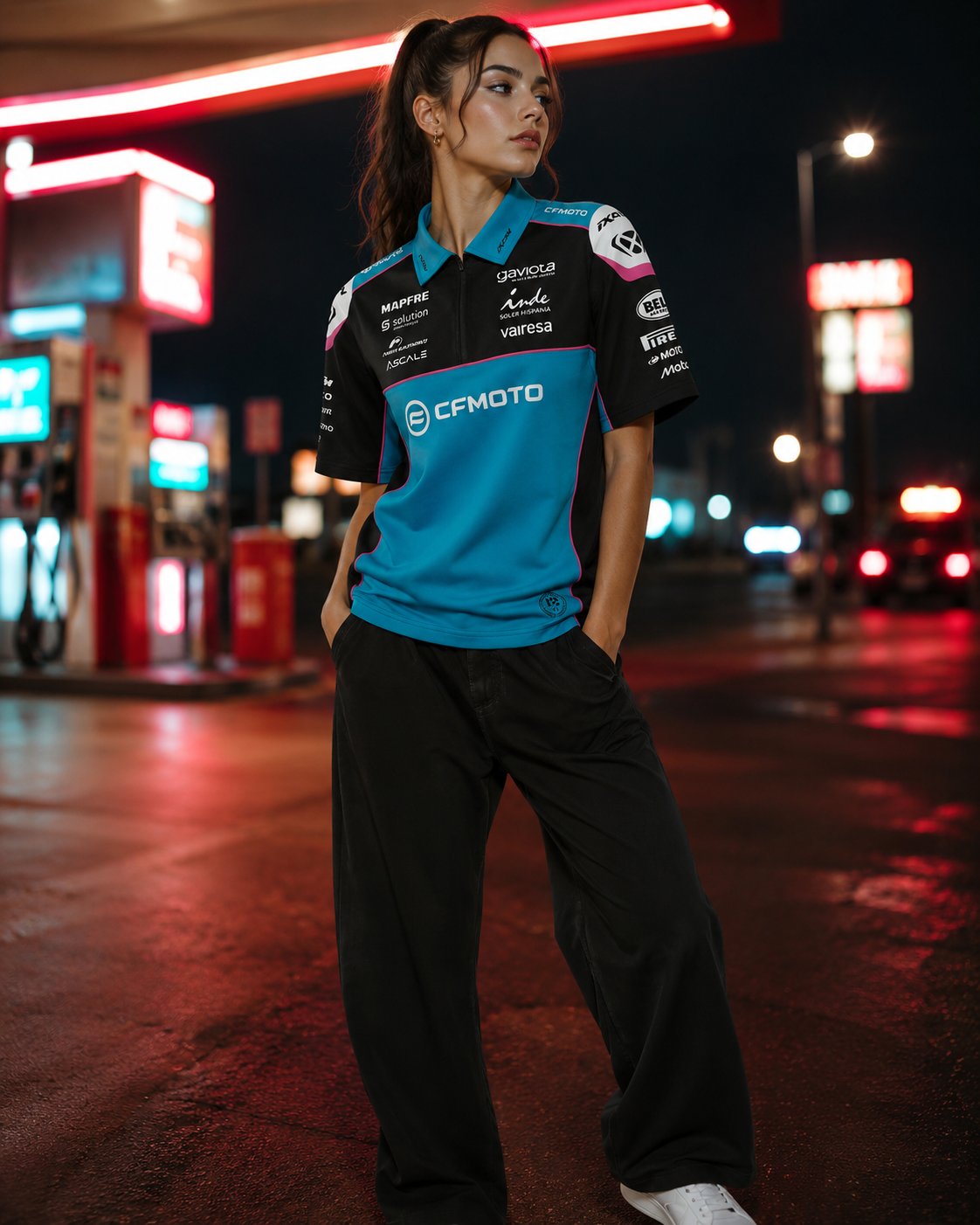 Polo de réplica do team CFMO​TO Aspar Racing Ángel Nieto 2026 IXON 