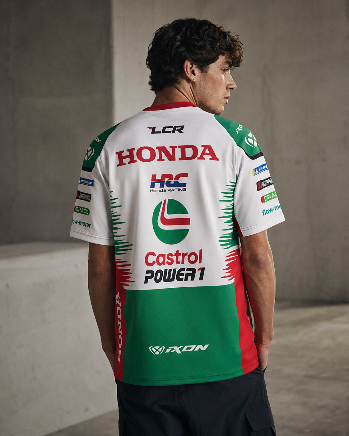 LCR Honda Racing Team Réplica T-Shirt Homem Johann Zarco #5 2026 IXON 