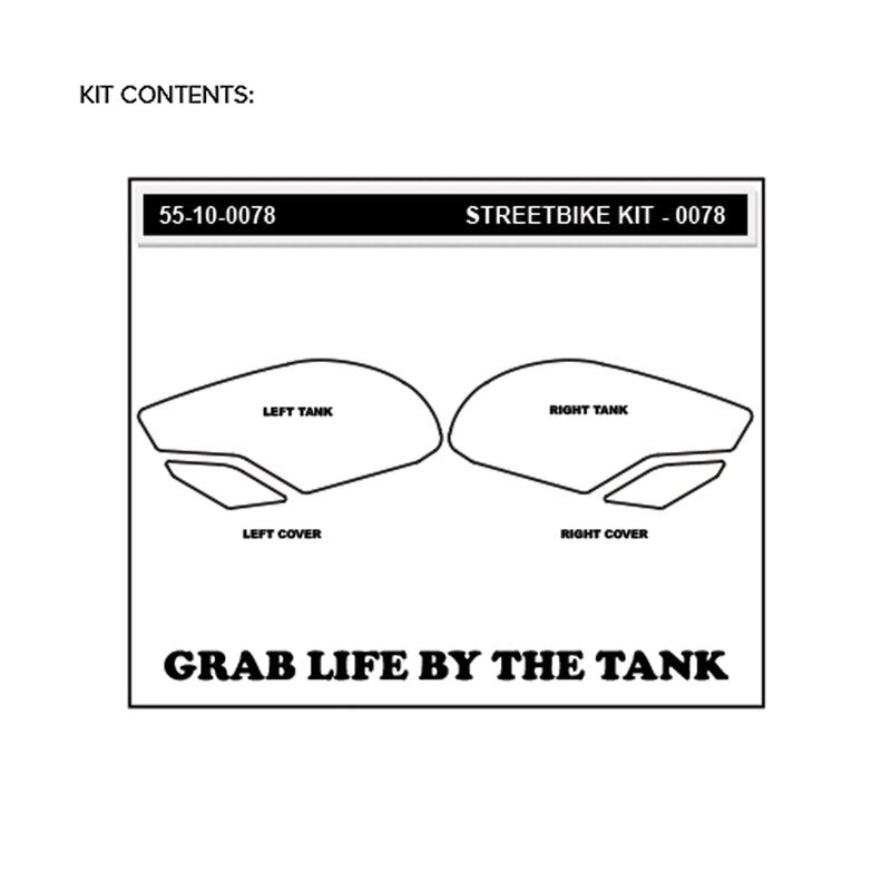 Stompgrip Vulcano Traction Pads Triumph Daytona 675/R (13-18) 55-10-0078 