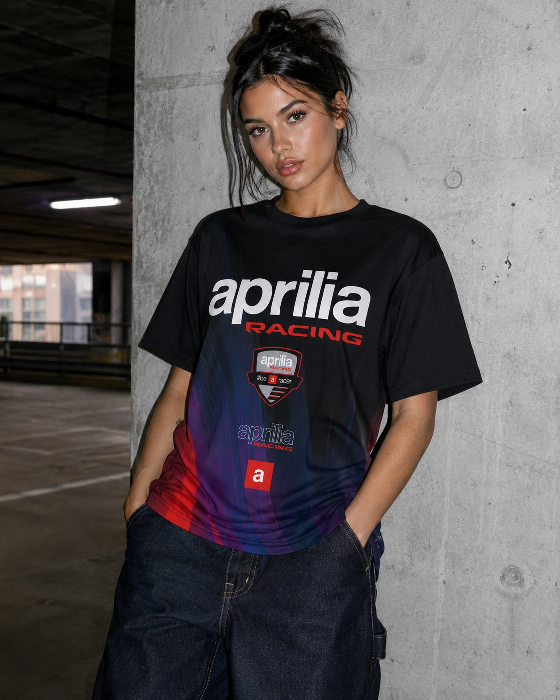 Camisola Aprilia BeARacer T-Shirt 2026 homem IXON 104101180 