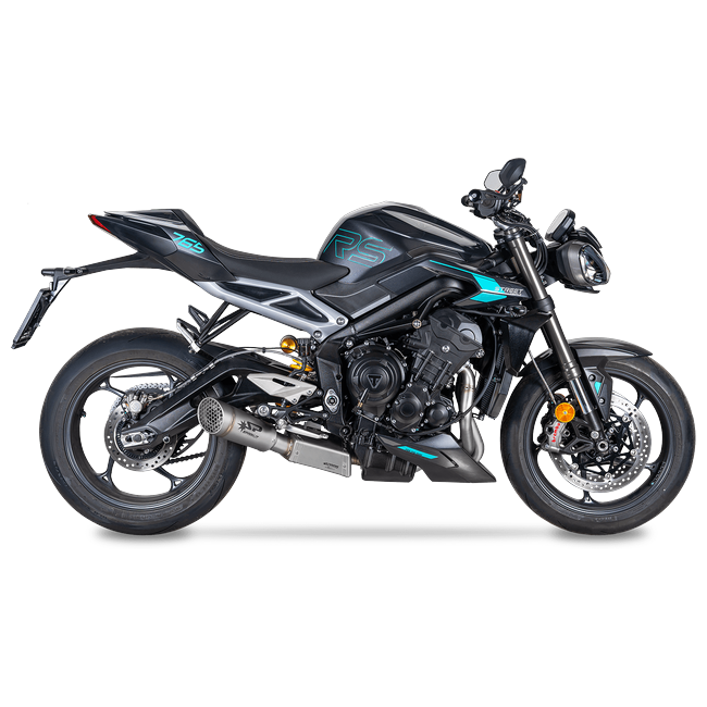 Spark Exhaust Komplettanlage Grid-O Euro5+ Black Ceramic Triumph Street Triple 765 R/RS (23-26) GTR8824BOM