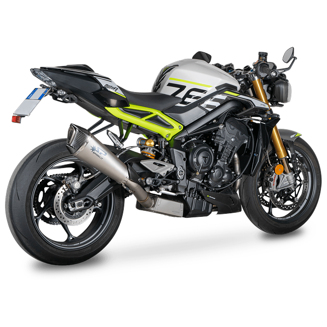Spark Exhaust Komplettanlage Konix Evo Euro5+ Lateral Mount Triumph Street Triple 765 R/RS (23-26) GTR8826TOM