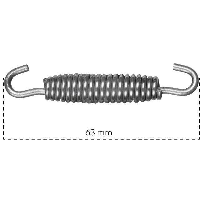 Spark Exhaust Schelle Universal Spring 63 mm Without Rubber MOLLA02