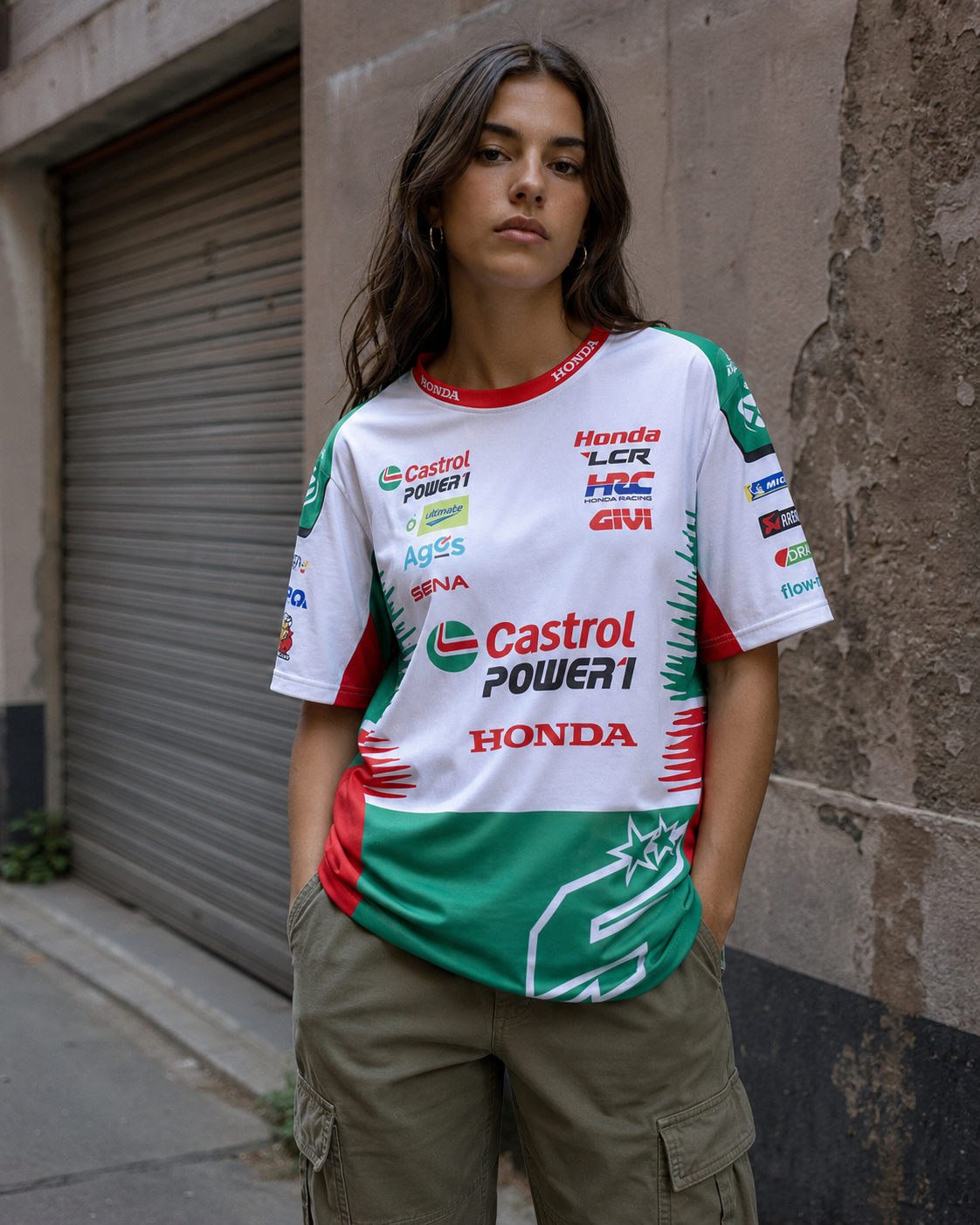 LCR Honda Racing Team Réplica T-Shirt Homem Johann Zarco #5 2026 IXON 