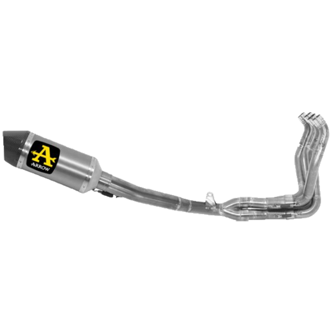 Sistema de escape completo Arrow Competition em aço inoxidável para Yamaha YZF-R3 (15-20) 71180CKZ 