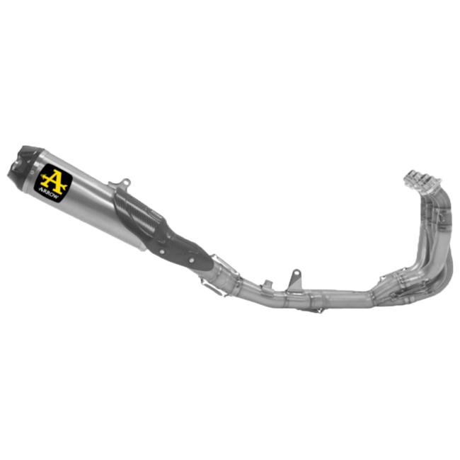 Sistema de escape completo Arrow Competition Evo em aço inoxidável para Yamaha YZF-R6 RJ27 (17-25) 71196CKZ 