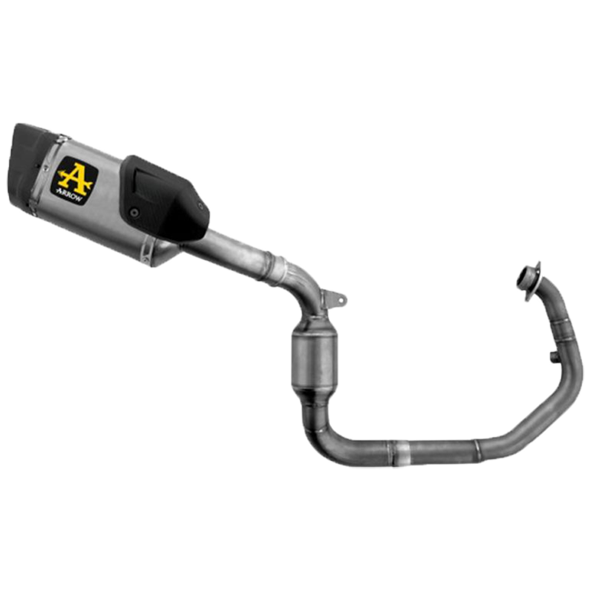 Sistema de escape completo Arrow Competition em aço inoxidável KTM RC 390 (22-25) 71229PTZ 