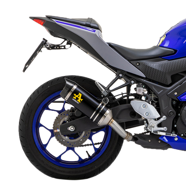 Escape Arrow Slip-On Thunder Alumínio Escuro Yamaha YZF-R3 (21-25) 71831AKN 