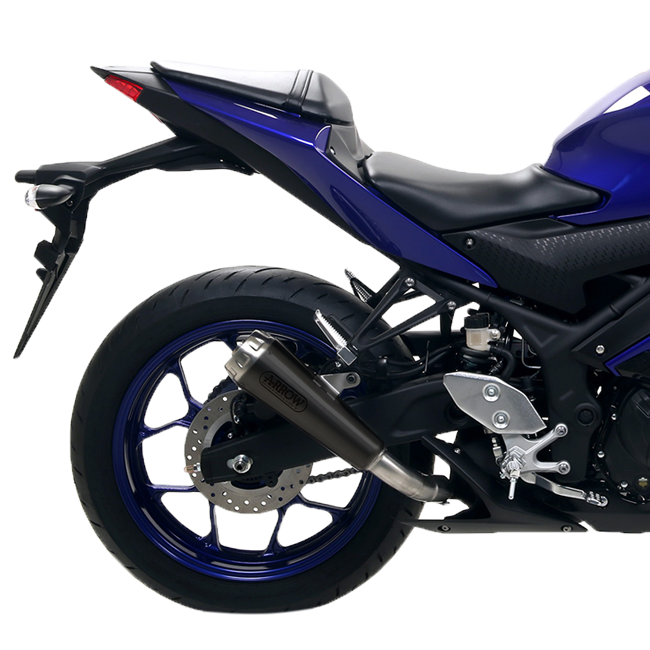 Escape Arrow Slip-On Pro-Race em Aço Inoxidável Dark para Yamaha YZF-R3 (21-25) 71831PRN 