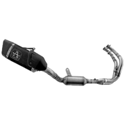 Sistema de escape completo Arrow Pista em aço inoxidável Dark para Yamaha YZF-R7 (21-25) 71958PKNW 