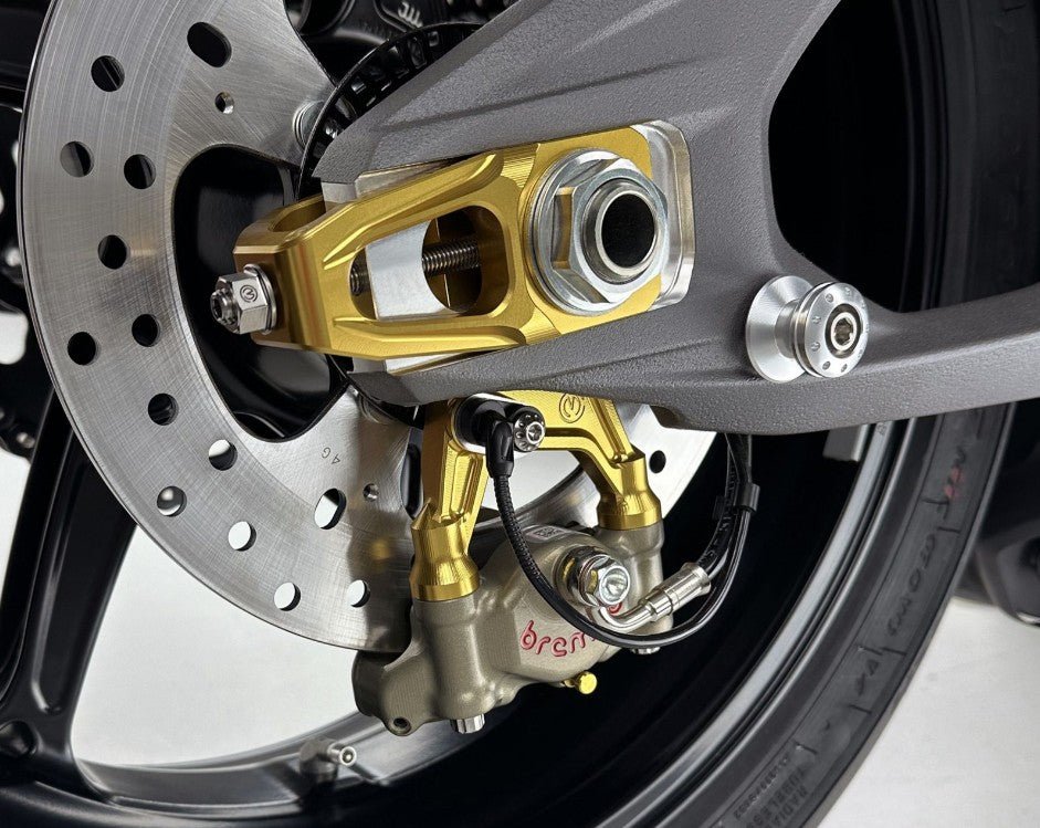 Kit de tensionador de corrente com suporte para pinça de travão e Brembo P2-30 69.5 mm XA6H530 Motocorse Ducati Panigale V4/S (2025) 