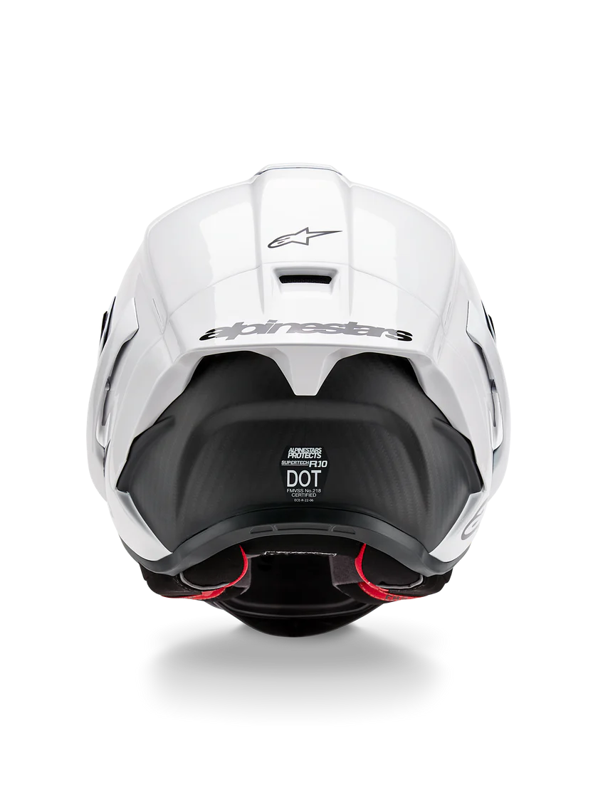 Capacete Alpinestars Supertech R10 Solid Branco Brilhante 8200124-2170 