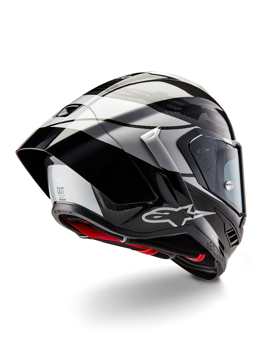 Capacete Alpinestars Supertech R10 Element Carbono Carb Preto Prata 8200324-1368 