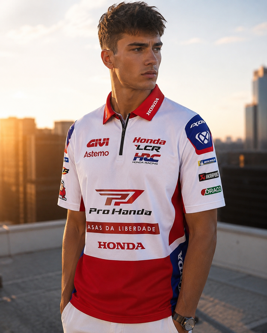 Polo Replica da equipa de corridas LCR Honda 2026 IXON 