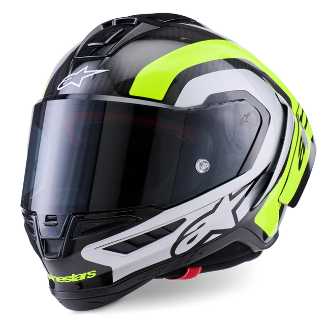 Alpinestars Supertech R10 Capacete Arius Amarelo Fluo Brilho 8203926-1699 
