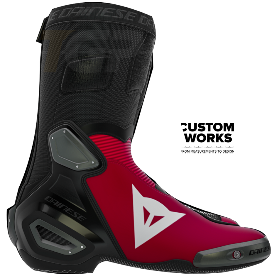 Botas de Moto Racing e Estrada Dainese Axial 2 Nicolò Bulega Replica 2026 | Homem | Vermelho / Branco Dainese | Custom Works 