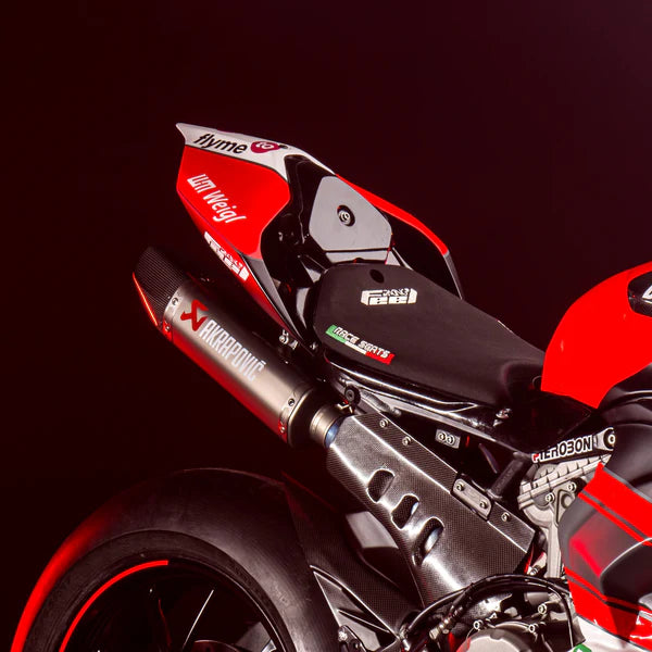 Kit de carenagem traseira em carbono & base do assento WorldSSP Feel Racing para Ducati Panigale V2 955 (20-24) FR.495.113.C 