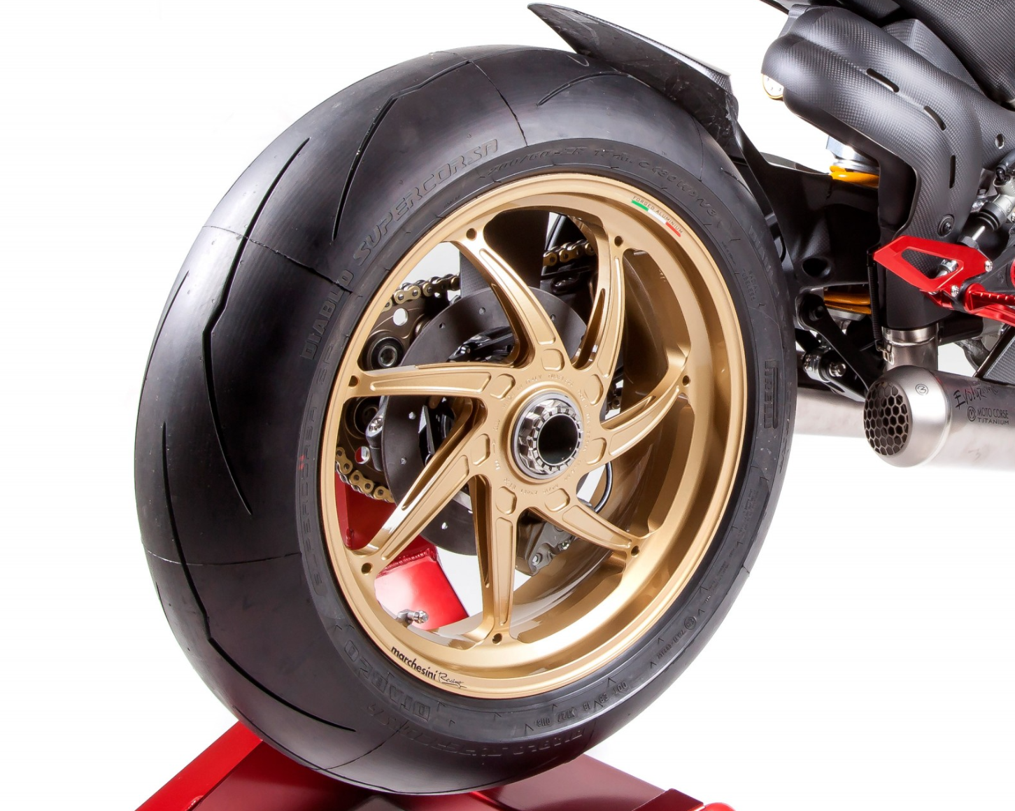 Kit SICOM Carbono-Cerâmica Traseiro-Discos de Travão T-Drive 245x6mm Ducati Panigale V2 955 (20-24) 