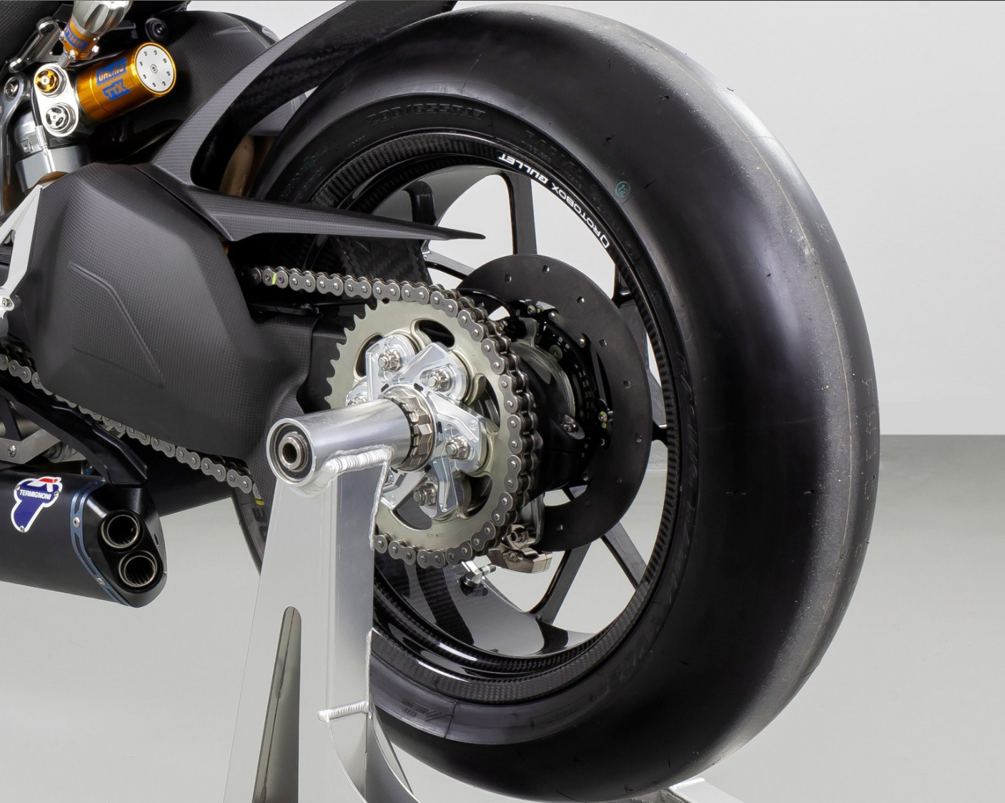 Kit SICOM Carbono-Cerâmica Traseiro-Discos de Travão T-Drive 245x6mm Ducati Panigale V2 955 (20-24) 