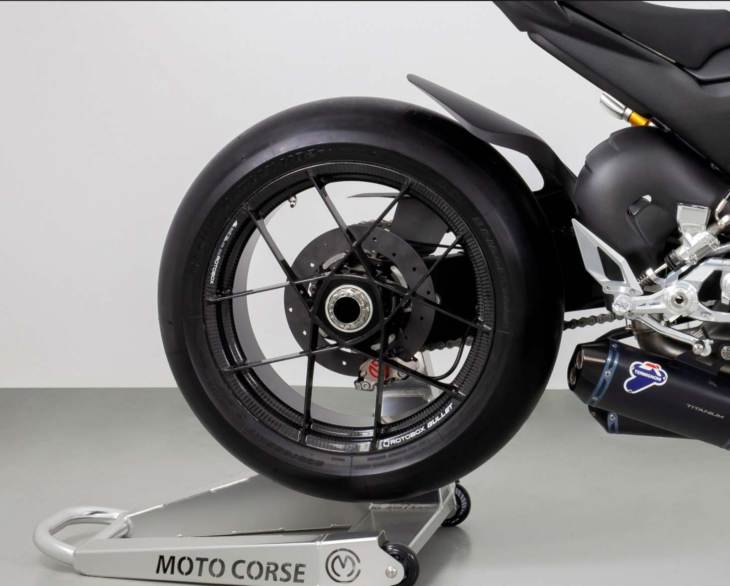 Kit SICOM Carbono-Cerâmica Traseiro-Discos de Travão T-Drive 245x6mm Ducati Panigale V2 955 (20-24) 