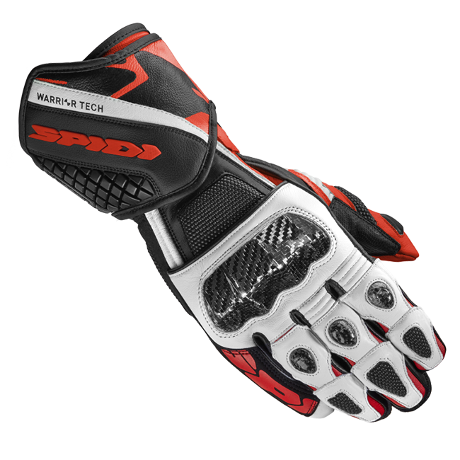 Spidi Carbo 5 Racing Luvas de Couro para Motociclismo | Homens | Vermelho | A185014 