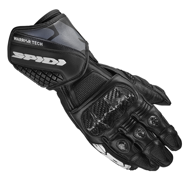 Spidi Carbo 5 Racing Luvas de Couro para Motociclismo | Masculino | Preto | A185026 