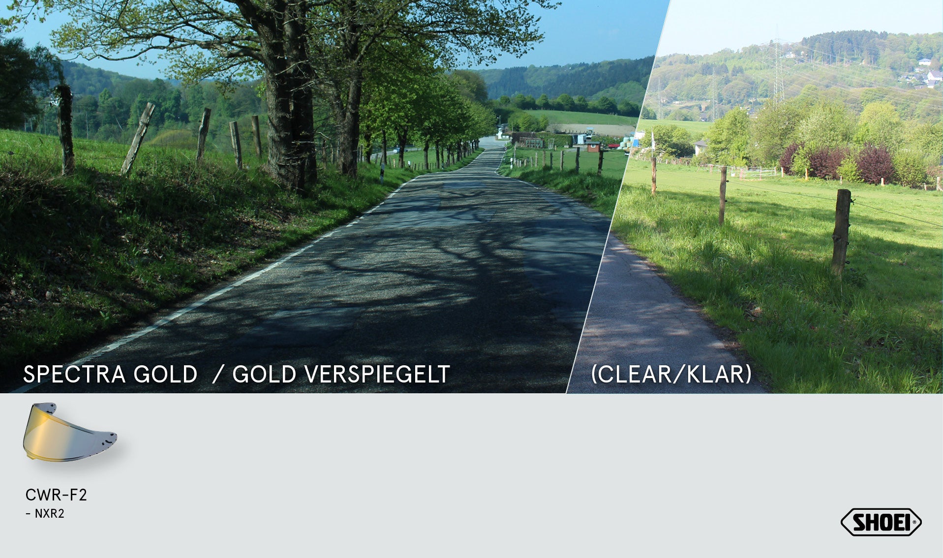 Visor Shoei X-SPR PRO (CWR-F2PN) Dourado Espelhado 