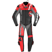 Spidi DP-Progressive fato-macaco de uma peça Macacão de couro – Fato de competição perfurado | Homem | Vermelho | Y161014 